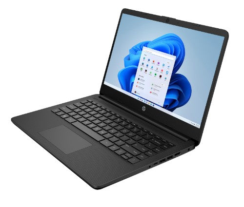 HP 14s-dq0034na Intel® Celeron® N4120 Laptop 35.6 cm (14") HD 4 GB DDR4-SDRAM 128 GB SSD Wi-Fi 5 (802.11ac) Windows 11 Home in S mode Black