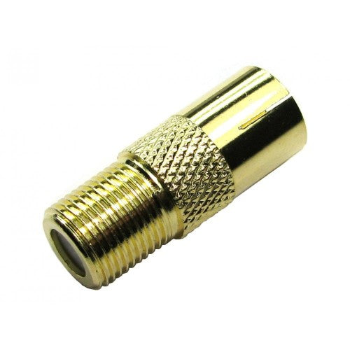 Cables Direct 3-FF-9F cable gender changer RF Coax TV Aerial F Type Gold