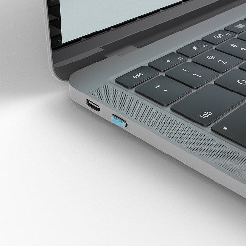 Lindy USB Type C Port Blocker Key - Pack of 4 Blockers, Blue