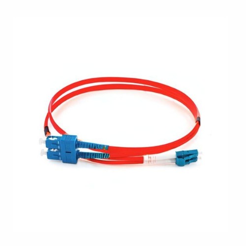 connektgear 5m Duplex Fibre Optic Multi-Mode Cable OM2 50/125 Micron LC to SC Red