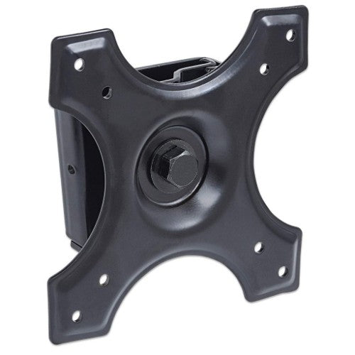 Manhattan Wall Mount for TV & Monitors (Fixed), For screens 10" to 32", VESA compatibility: 75x75mm and 100x100mm - check the dimensions of the four mounting holes on back of screen to ensure it fits, Max 15kg, Black, Bracket