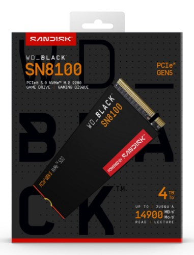 Western Digital Black WD_BLACK™ SN8100 NVMe™ SSD POWERED BY SANDISK 4 TB