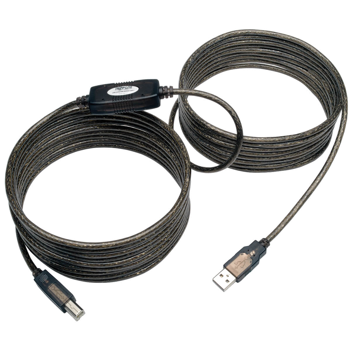 16.4ft (5m) USB 2.0 A/B Cable - Black, USB 2.0 Cables