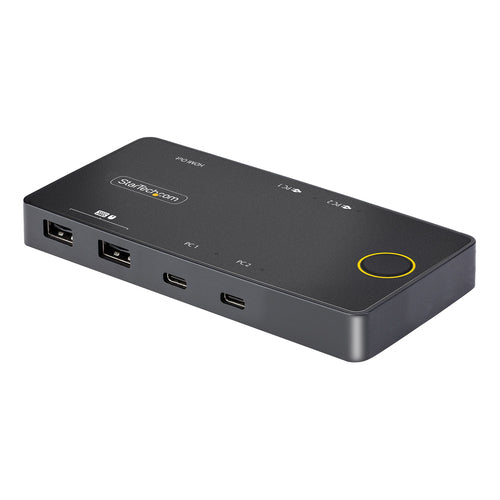 StarTech.com 2 Port HDMI KVM Switch, 4K 60Hz, Compact Dual Port UHD/Ultra  HD USB Desktop KVM Switch with Integrated 4ft Cables & Audio, Bus  Powered & Remote Switching, MacBook ThinkPad