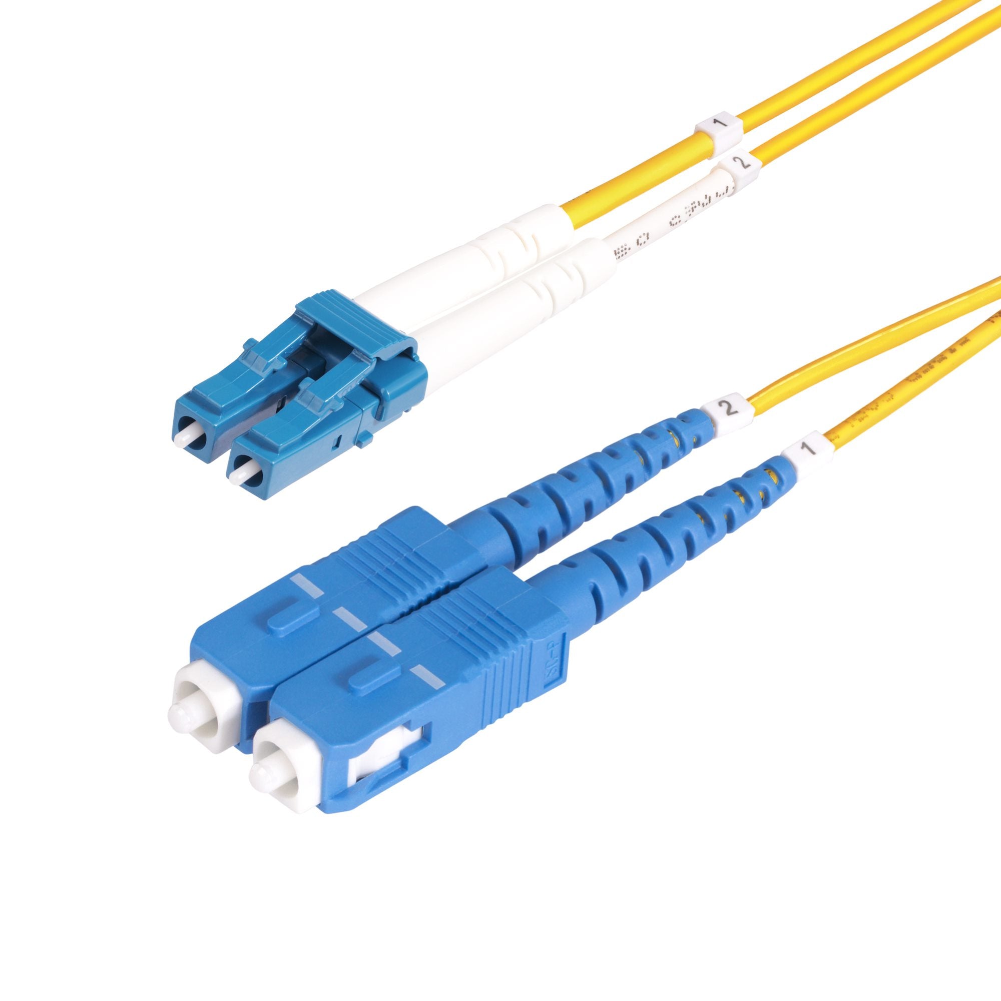 25m (82ft) LC to SC (UPC) OS2 Single Mode Duplex Fiber Optic Cable