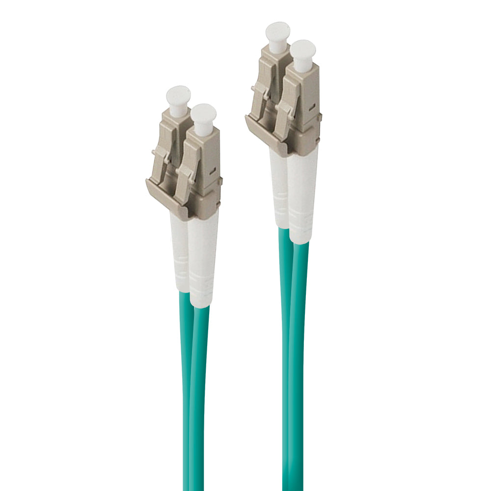 2m (6ft) LC/UPC to LC/UPC OM4 Multimode Fiber Optic Cable, 50/125µm  LOMMF/VCSEL Zipcord Fiber, 100G Networks, Low Insertion Loss, LSZH Fiber  Patch