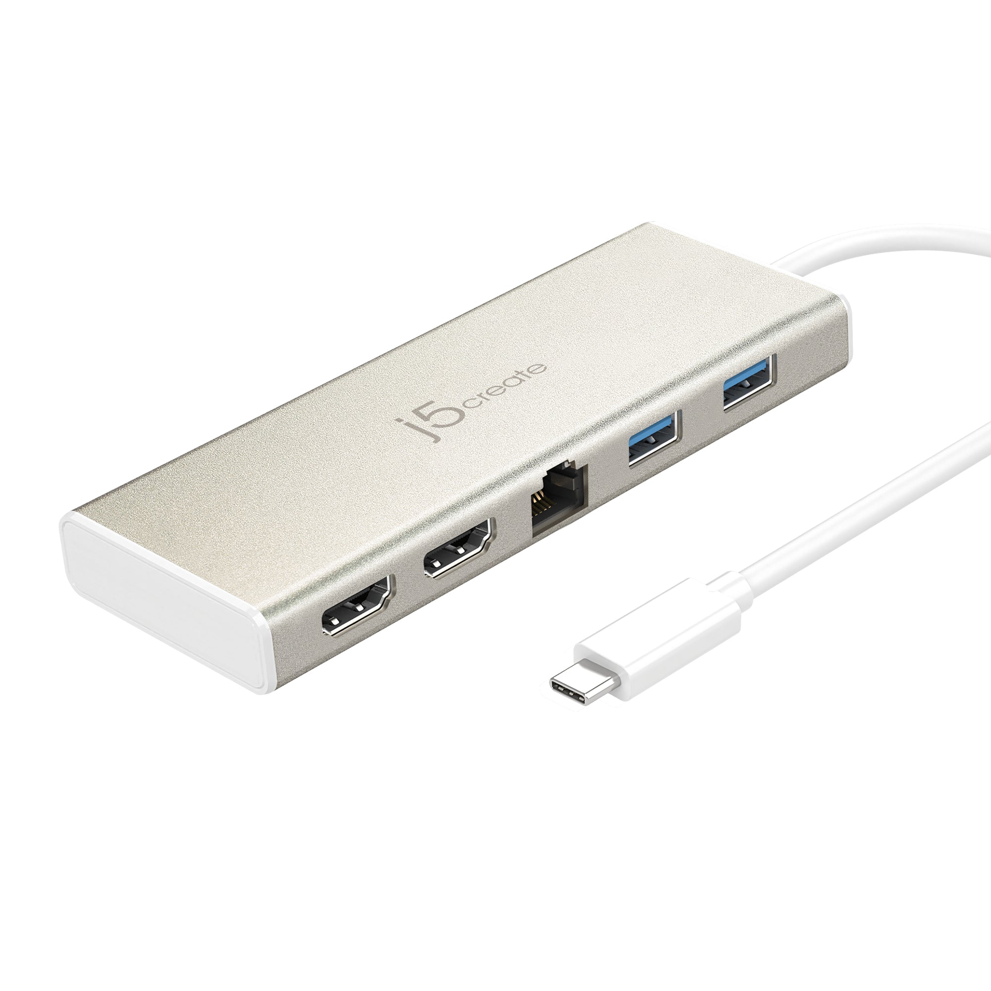 j5create USB-C Multi-Port Hub with Power Delivery White JCD373