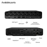 HP EliteDesk 8 G1a Next Gen AI PC Wolf Pro Security Edition Copilot+ PC AMD Ryzen™ AI 5 340 32 GB DDR5-SDRAM 1 TB SSD Windows 11 Pro Mini PC Black