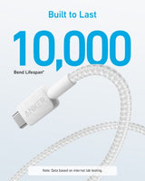 Anker 322 USB cable 1.8 m USB A USB C 0.48 Gbit/s White