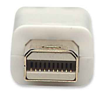 Manhattan Mini DisplayPort 1.2 Cable, 4K@60Hz, 1m, Male to Male, Bi-Directional, White, Lifetime Warranty, Equivalent to MDPMM1MW.