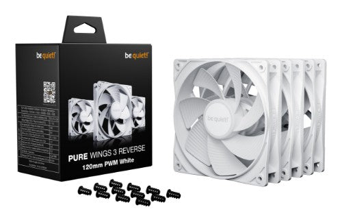 be quiet! Pure Wings 3 120mm | PWM Reverse White Triple-Pack Computer case Fan 12 cm 3 pc(s)
