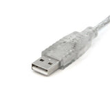 StarTech.com 10 ft Transparent USB 2.0 Cable - A to B