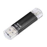 Hama Laeta Twin, 64GB USB flash drive USB Type-A / Micro-USB 3.2 Gen 1 (3.1 Gen 1) Black