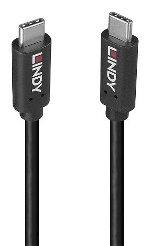 Lindy 36975 USB cable USB 3.2 Gen 2x2 0.5 m USB C Black