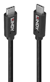 Lindy 36975 USB cable USB 3.2 Gen 2x2 1.5 m USB C Black