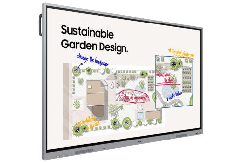 Samsung WE75FX interactive whiteboard 190.5 cm (75") 3840 x 2160 pixels Touchscreen Grey HDMI