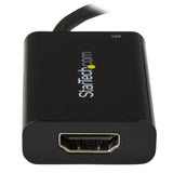 StarTech.com USB C to HDMI 2.0 Adapter with Power Delivery - 4K 60Hz USB Type-C to HDMI Display Video Converter - 60W PD Pass-Through Charging Port - Thunderbolt 3 Compatible - Black