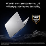 ASUS Vivobook 17 X1704VA-AU811W Intel Core 5 120U Laptop 43.9 cm (17.3") Full HD 8 GB DDR4-SDRAM 512 GB SSD Wi-Fi 6 (802.11ax) Windows 11 Home Silver