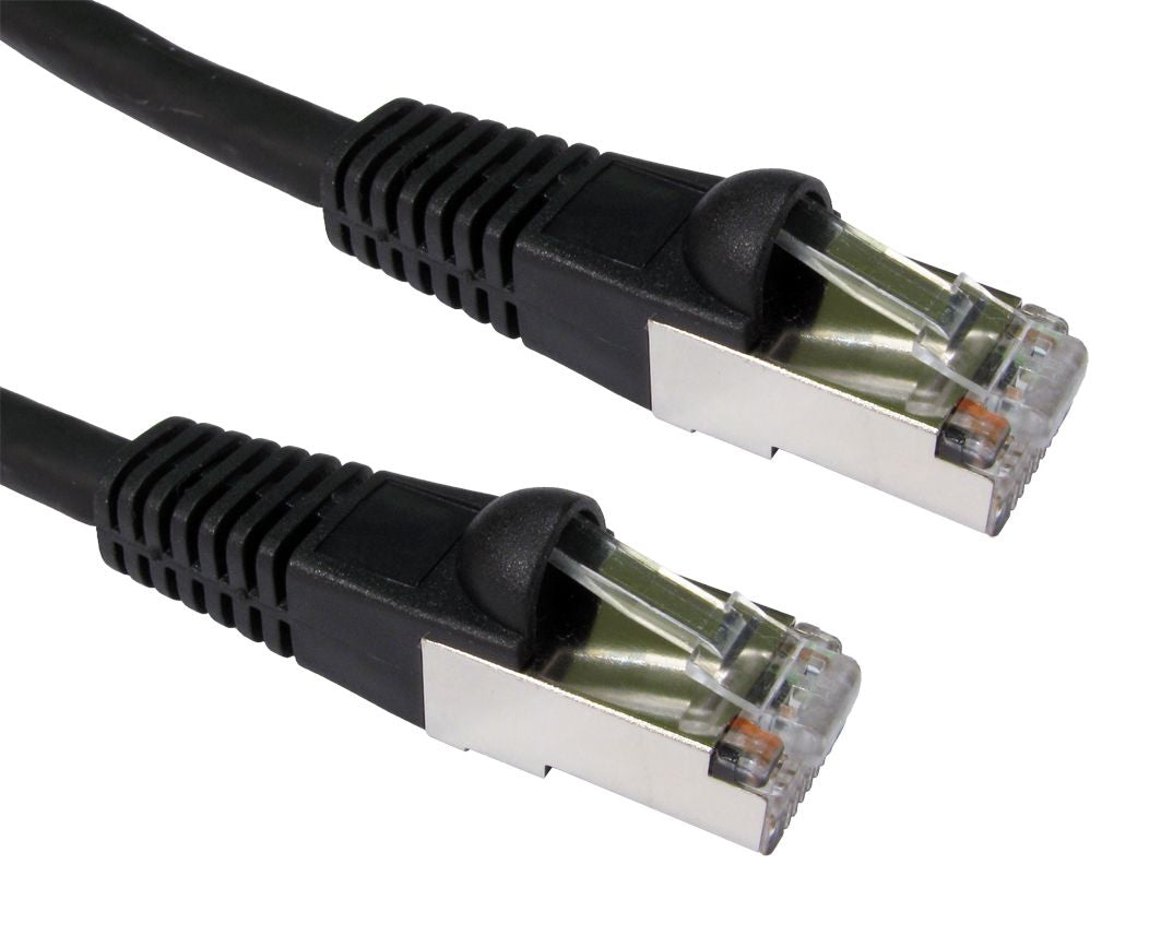 Cables Direct 1m CAT6a, M - M networking cable Black S/FTP (S-STP)  - Computer Cables - Cables Direct