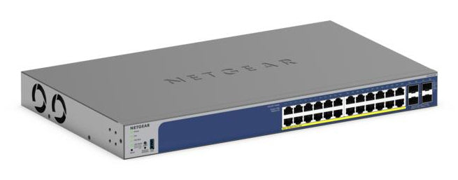 28-Port PoE Gigabit/10G Stackable Smart Switch (GS728TXP)