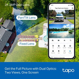 TP-Link Tapo Solar-Pow Dual-Lens Pan/Tilt Sec Cam Kit smart home security kit