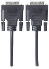 Manhattan Digital DVI-D Dual Link Video Cable, 3m, Male to Male, Fully Shielded, Compatible with DVD-D, Black, Lifetime Warranty