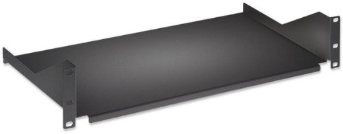 Intellinet 19" Cantilever Shelf, 2U, Fixed, Depth 400mm, Max 25kg, Black, Three Year Warranty