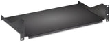 Intellinet 19" Cantilever Shelf, 2U, Fixed, Depth 400mm, Max 25kg, Black, Three Year Warranty