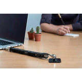 Compulocks Dual Head Coiled T-bar Security Keyed Cable Lock