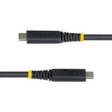 StarTech.com 1m (3ft) USB4 Cable, 40Gbps, USB-IF Certified USB-C Cable, 240W PD, 8K 60Hz/4K 240Hz DP2.1 DP40, TPE Jacket, Thunderbolt 4 Compatible - Black USB-C Cord