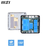 MSI Cubi NUC AI 1UMG Intel Core Ultra 7 155H, Barebone, NUC, SFF, Mini Computer, HTPC, (NO RAM, NO Storage, NO OS), Intel Graphics/DDR5/Dual ThunderBolt 4/Dual HDMI/Dual LAN/WiFi 6E/BT 5.3/VESA