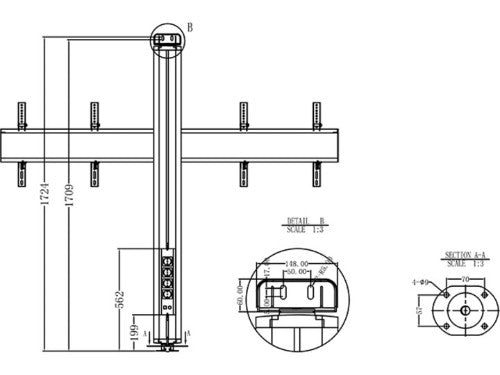 Multibrackets M Public Display Wall 180 Dual Black