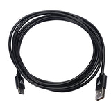 V7 Black USB Cable USB 2.0 A Male to USB-C Male 2m 6.6ft