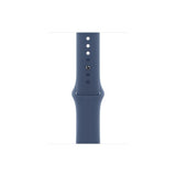 Apple Watch Series 10 GPS + Cellular 46mm Silver Aluminium Case with Denim Sport Band - S/M