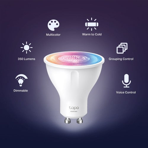 TP-Link Tapo Smart Wi-Fi Spotlight, Dimmable