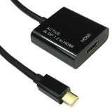 Cables Direct mini DP - HDMI 15cm 0.15 m Mini DisplayPort Black