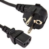 Cables Direct 1.8m Euro Mains Lead - IEC (C13) Black C13 coupler