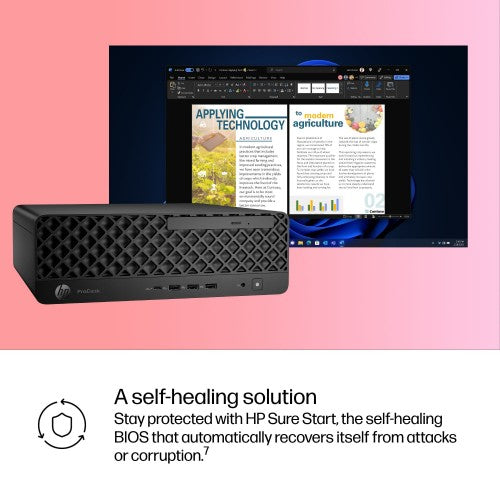 HP ProDesk 4 SFF G1i AI PC Intel Core Ultra 7 265 16 GB DDR5-SDRAM 512 GB SSD Windows 11 Pro Black