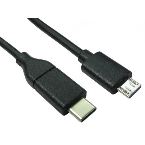 Cables Direct USB3C-861 USB cable 1 m USB 2.0 USB C Micro-USB B Black
