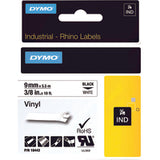 Dymo 18443/S0718580 Ribbon Vinyl black on white 9mm x 5,5m for Dymo Rhino 6-12mm/19mm/24mm
