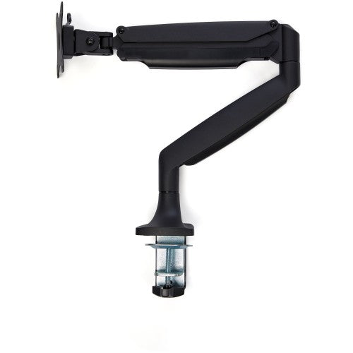 StarTech.com Desk Mount Monitor Arm - Heavy Duty Ergonomic VESA Monitor Arm - Single 9kg Display - Full Motion, Height Adjustable, Articulating - Aluminum - C-Clamp/Grommet- Black