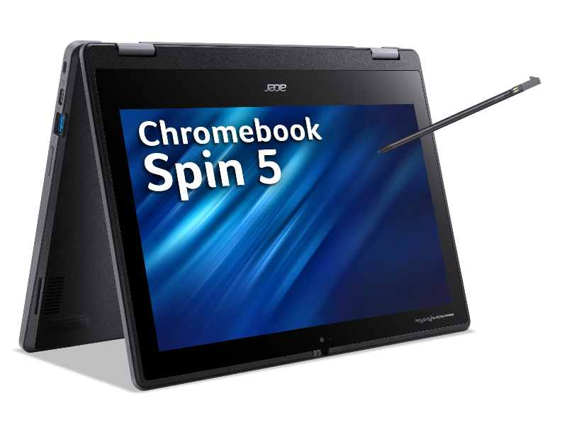Acer Chromebook SPIN 511 R756TN-TCO N100 4GB/64GB 29.5 cm (11.6") Touchscreen HD Intel® N LPDDR5-SDRAM eMMC Wi-Fi 6E (802.11ax) ChromeOS Black
