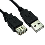 Cables Direct USB2-022K USB cable USB 2.0 2 m USB A Black