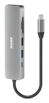 Port Designs 900162 interface hub USB Type-C Silver