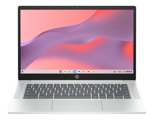 HP Chromebook 14a-nf0003na Intel® N N100 35.6 cm (14") Full HD 8 GB LPDDR5-SDRAM 128 GB eUFS Wi-Fi 6E (802.11ax) ChromeOS Silver