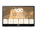 AOC 16T3EA portable TV/monitor Black 39.6 cm (15.6") 1920 x 1080 pixels