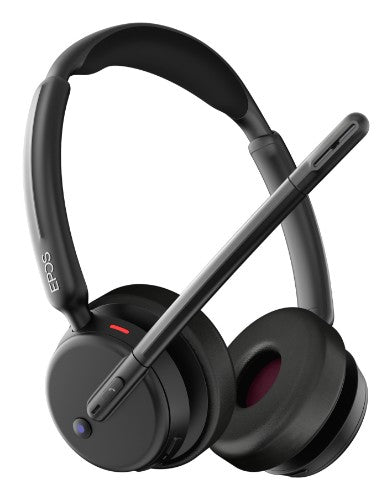 EPOS 1001375 headphones/headset Wired & Wireless Head-band Office/Call center USB Type-C Bluetooth Black