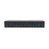 Tripp Lite U360-010-IND 10-Port Industrial-Grade USB 3.x (5Gbps) Hub - 20 kV ESD Immunity, Metal Housing, Mountable