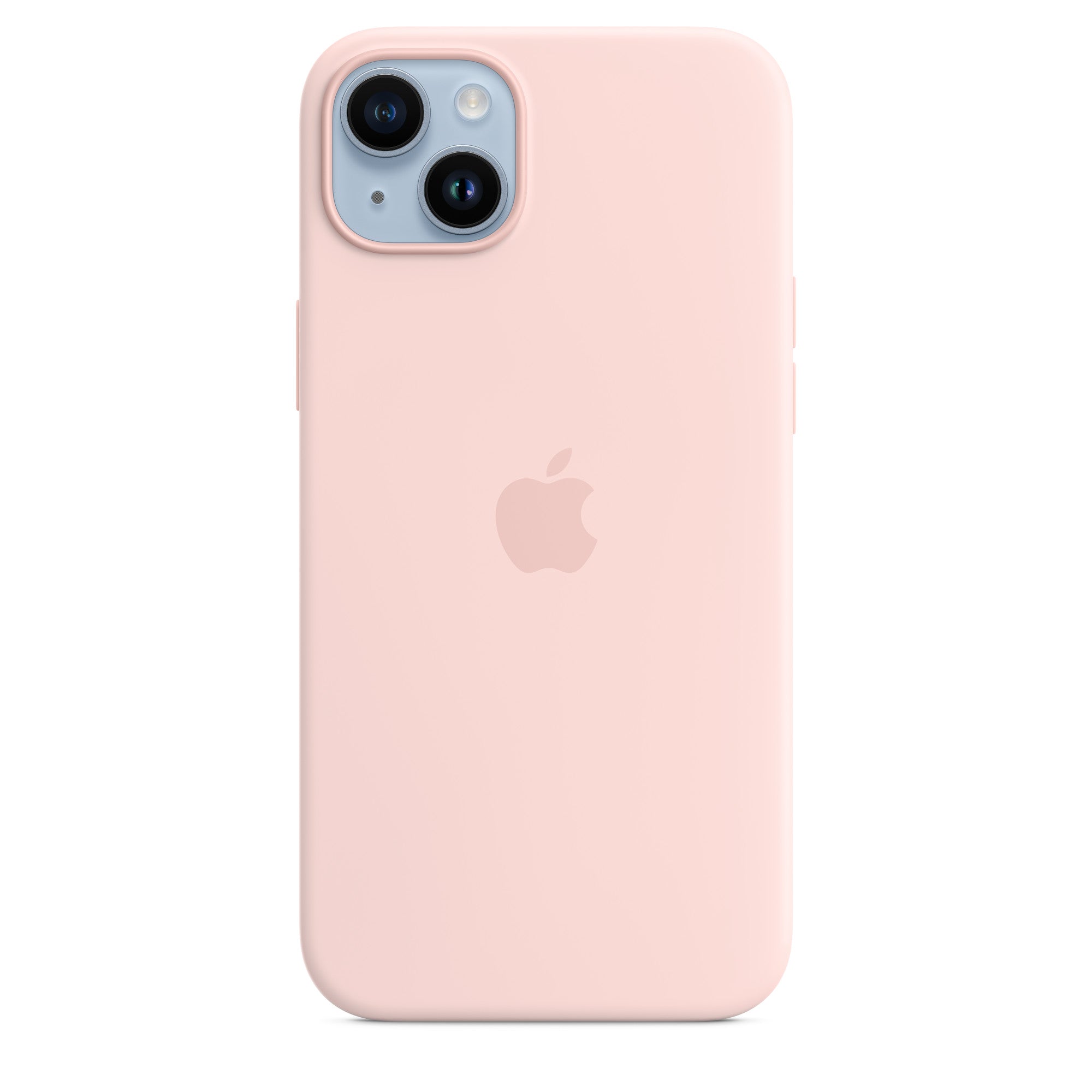 iPhone 14 Plus Silicone Case with MagSafe - Chalk Pink