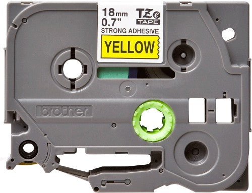 Brother TZE-S641 DirectLabel black on yellow extra strong Laminat 18mm x 8m for Brother P-Touch TZ 3.5-18mm/36mm/6-18mm/6-24mm/6-36mm